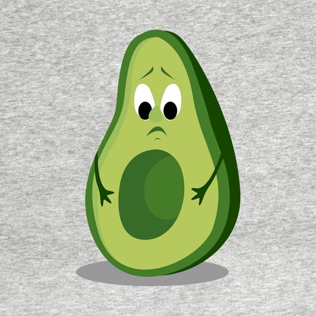 Cute Sad Avocado by jeune98